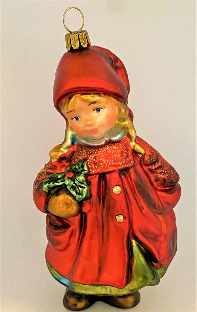 Mädchen mit grünem Rock und rotem Mantel, KOMOZJA MOSTOWSKI