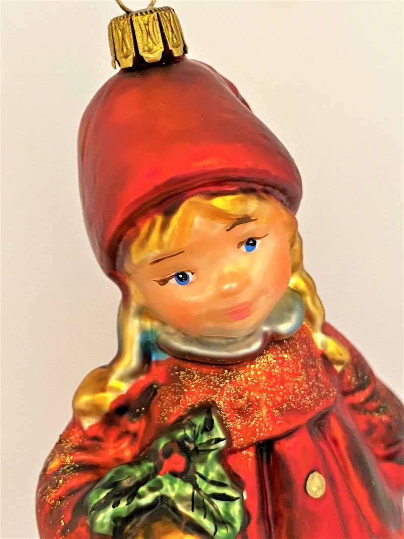 Mädchen mit grünem Rock und rotem Mantel, KOMOZJA MOSTOWSKI
