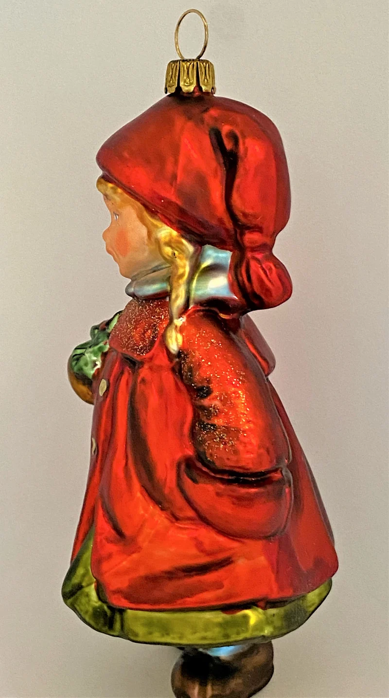 Mädchen mit grünem Rock und rotem Mantel, KOMOZJA MOSTOWSKI
