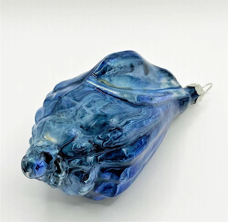 Blau marmorierte Meeresschnecke