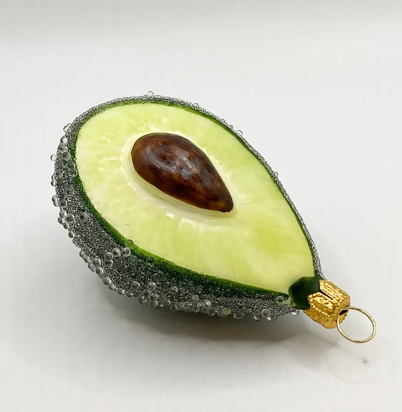 Halbe Glitzer - Avocado