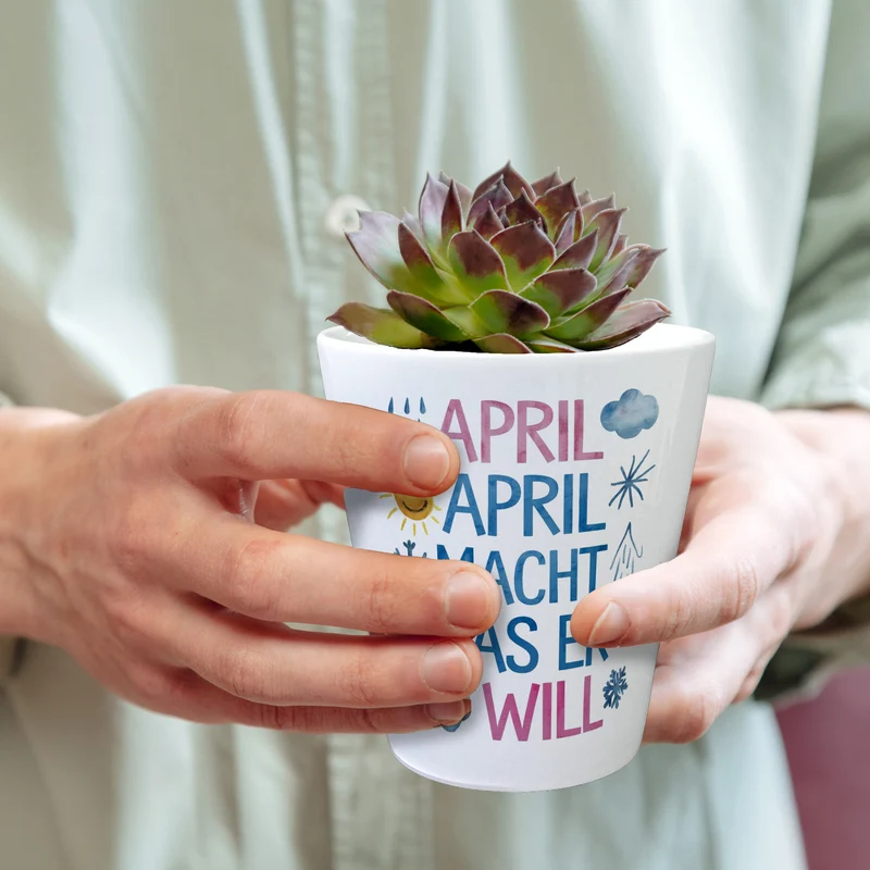 April macht was wer will Blumentopf April, April