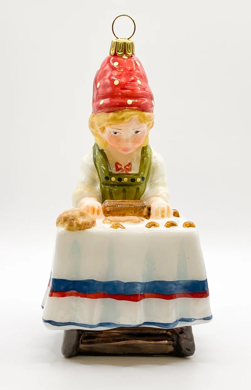 Mädchen backt Weihnachtsguetzli, KOMOZJA MOSTOWSKI