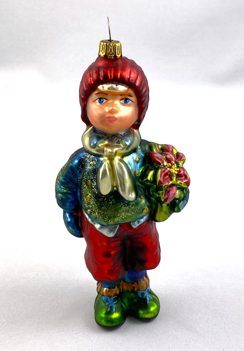 Junge mit blauer Jacke und Weihnachtsstern, KOMOZJA MOSTOWSKI