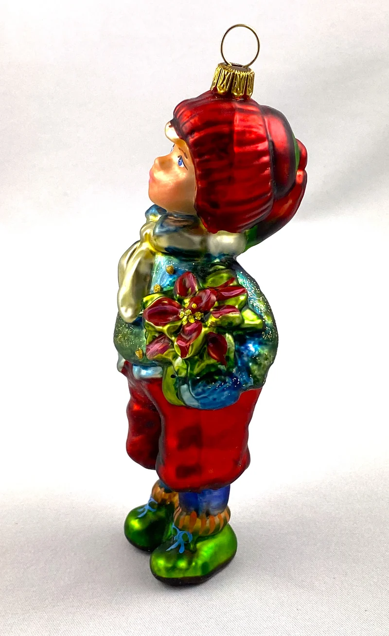 Junge mit blauer Jacke und Weihnachtsstern, KOMOZJA MOSTOWSKI