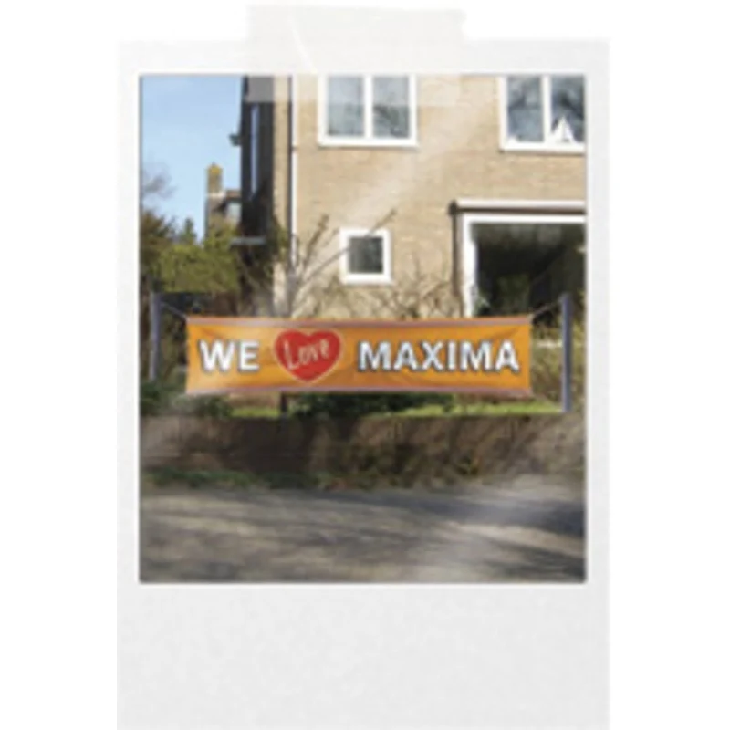 Königin-Banner „Oranje – We Love Maxima“, 1,8 m