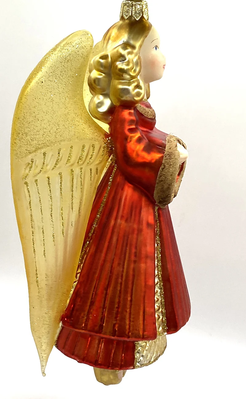 Schwebender Engel mit goldenen transparenten Flügeln, KOMOZJA MOSTOWSKI