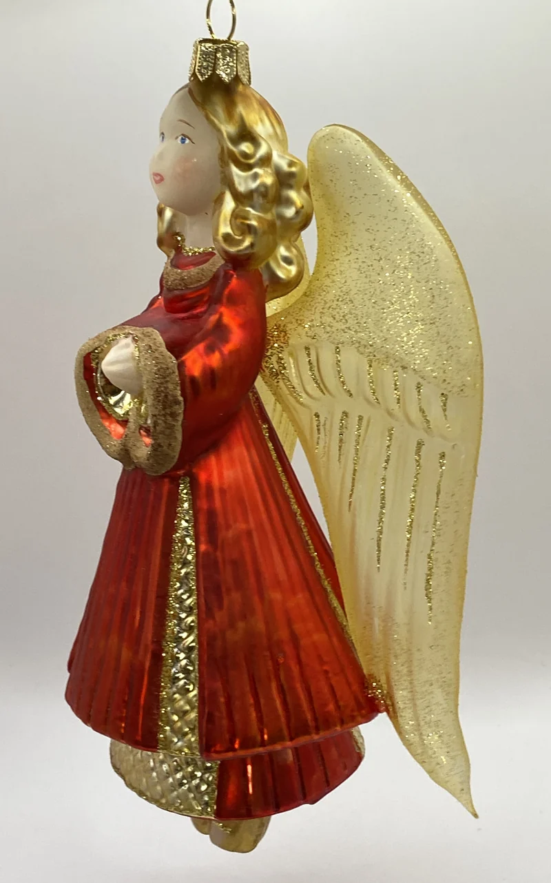 Schwebender Engel mit goldenen transparenten Flügeln, KOMOZJA MOSTOWSKI