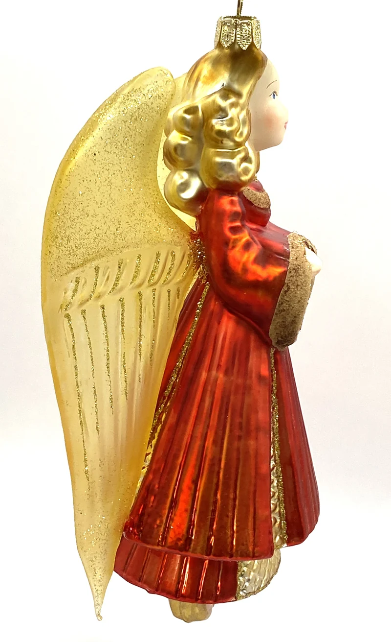 Schwebender Engel mit goldenen transparenten Flügeln, KOMOZJA MOSTOWSKI