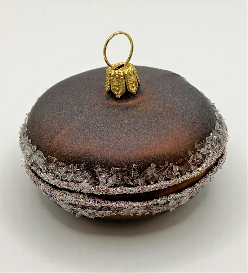 Dunkle Schokolade Macaron, Luxemburgerli