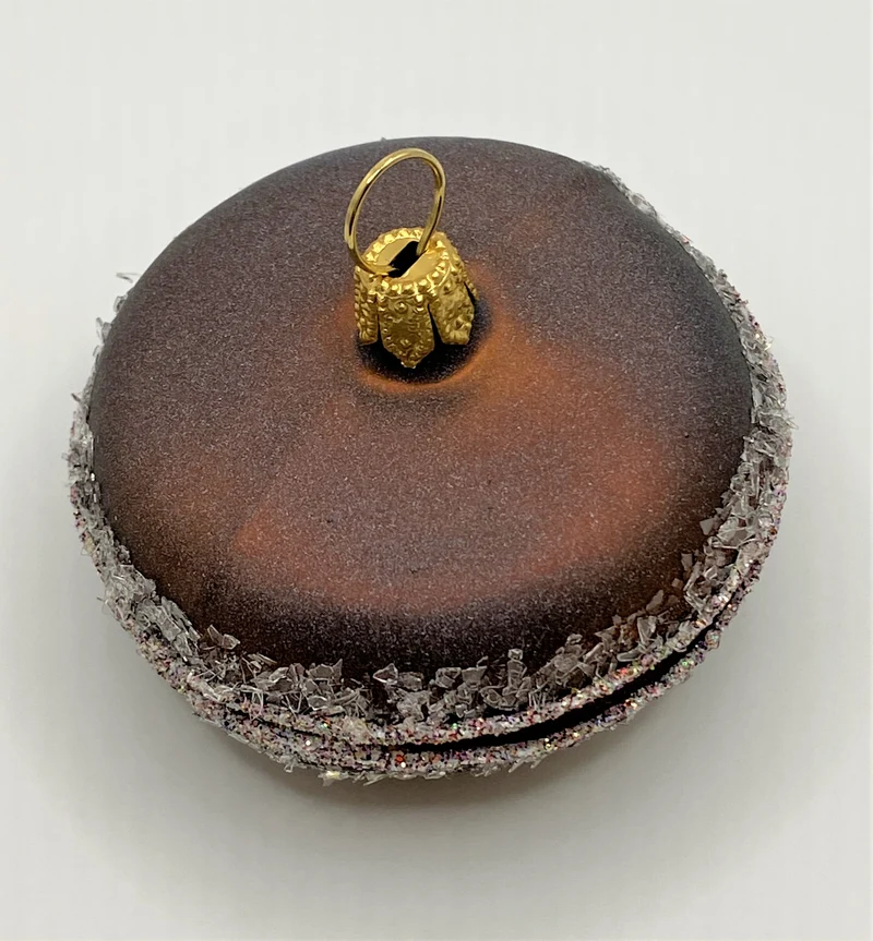 Dunkle Schokolade Macaron, Luxemburgerli