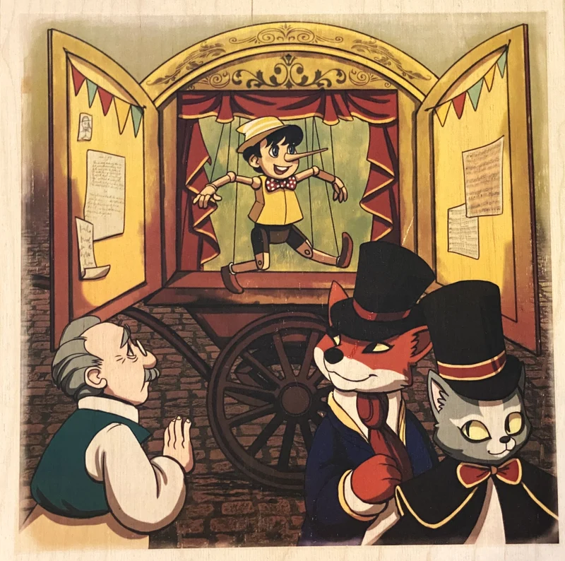 Märchenset von Pinocchio und Meister Geppetto, KOMOZJA MOSTOWSKI