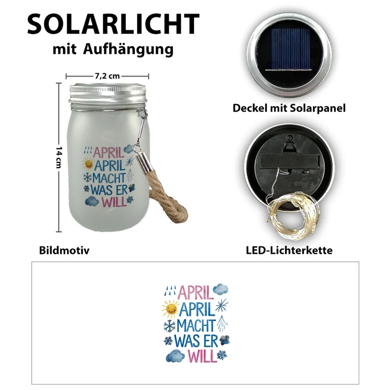 April macht was wer will Solarlicht April, April