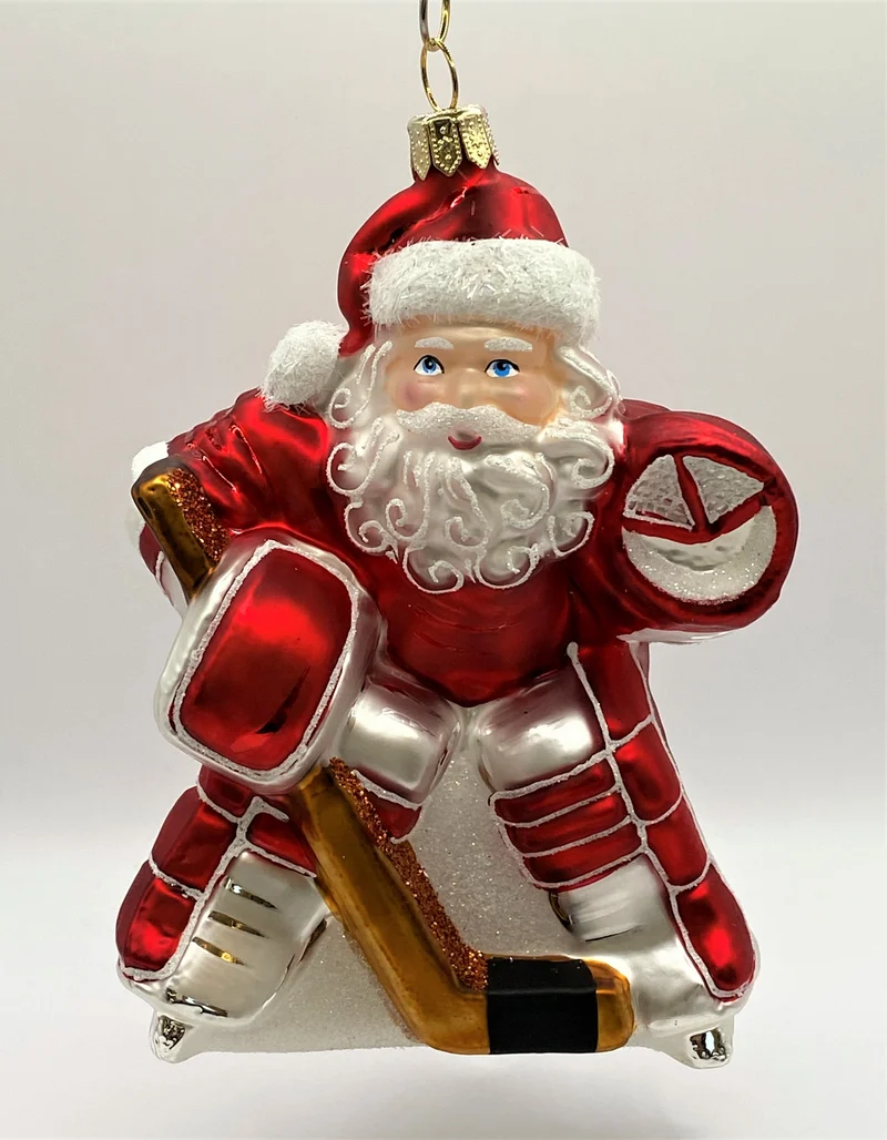 Hockey Goalie Santa