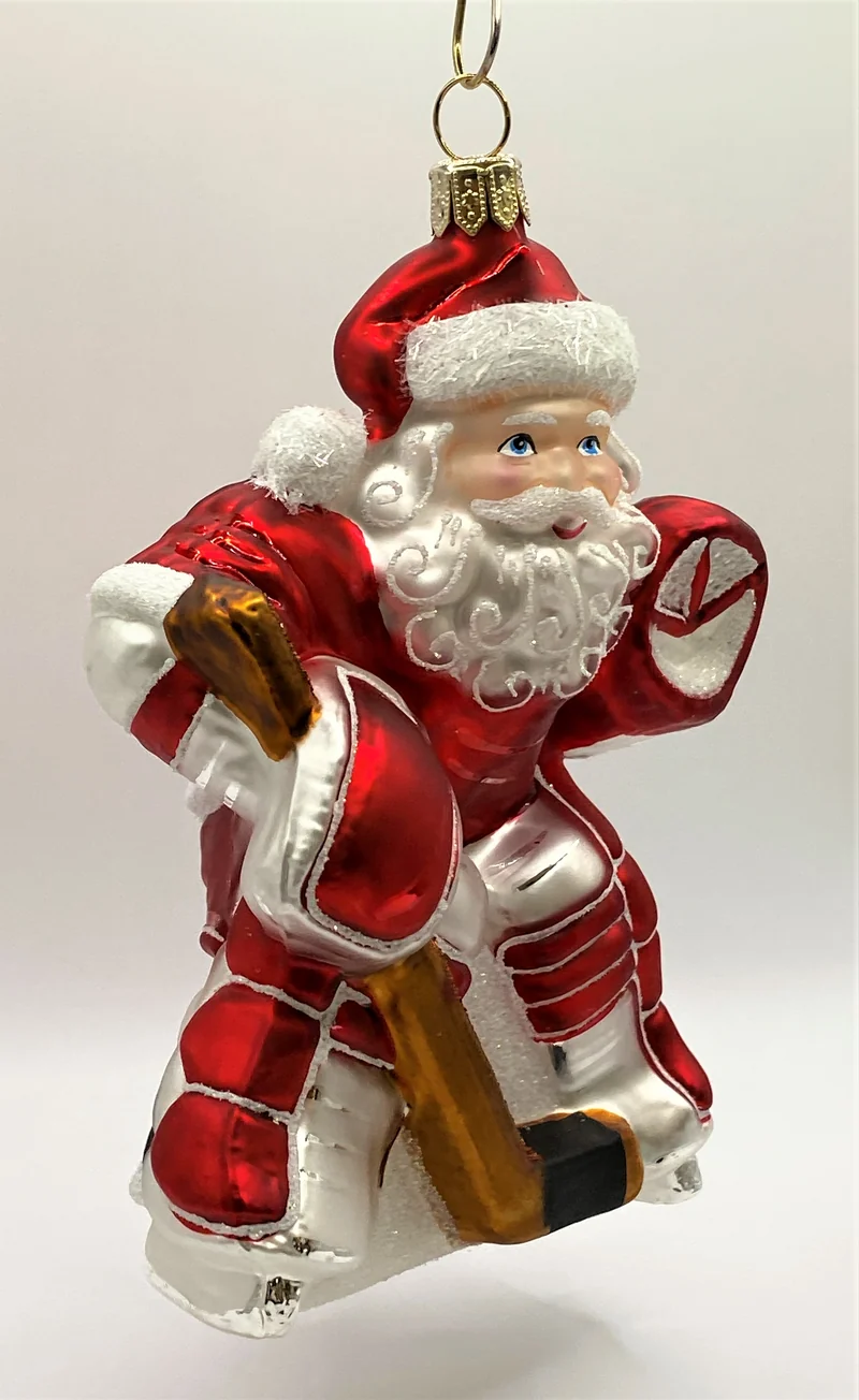 Hockey Goalie Santa
