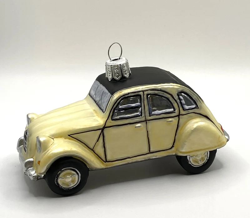 Weisser Deux Chevaux Auto
