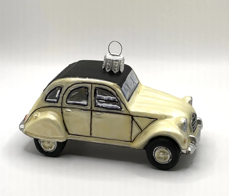 Weisser Deux Chevaux Auto