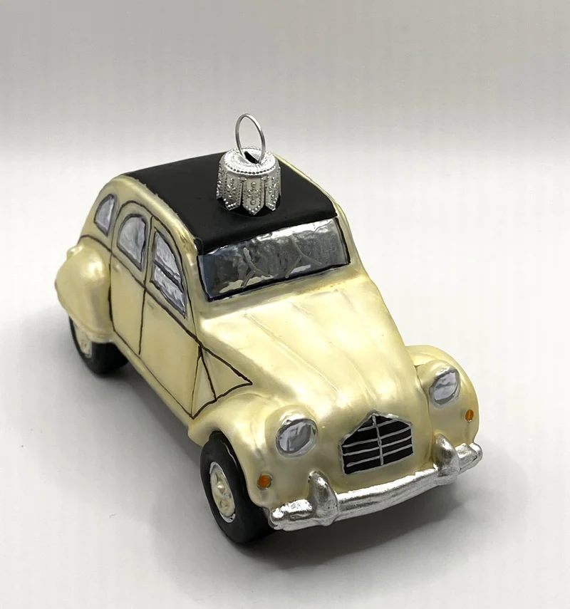 Weisser Deux Chevaux Auto