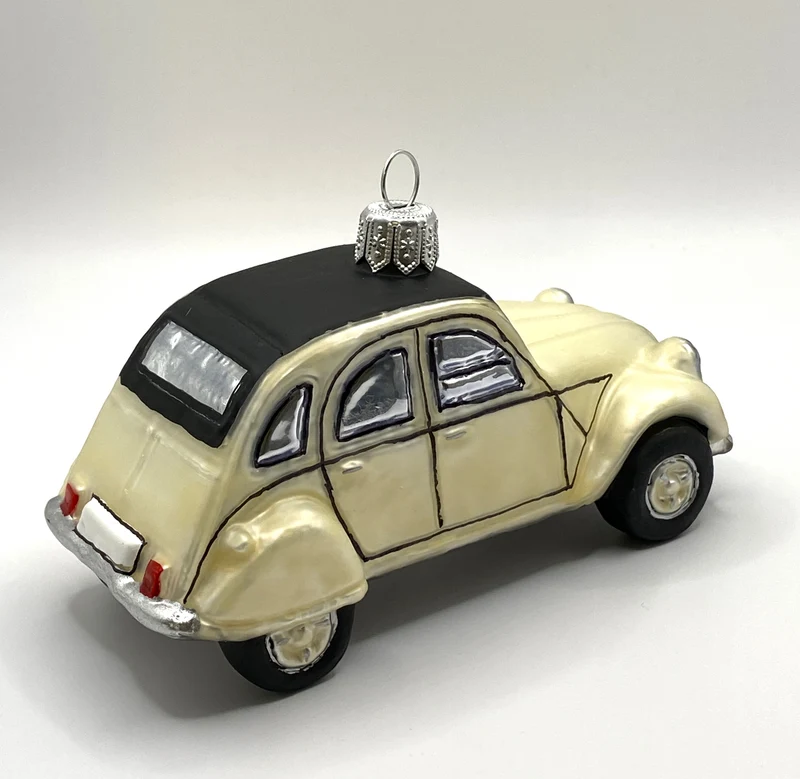 Weisser Deux Chevaux Auto