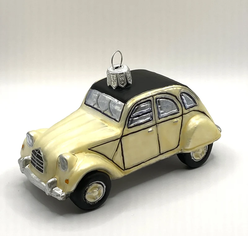 Weisser Deux Chevaux Auto