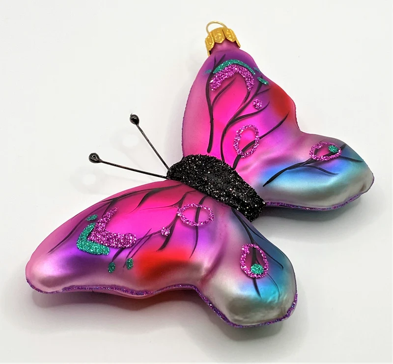 Schmetterling pink blau