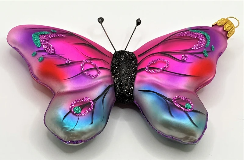 Schmetterling pink blau