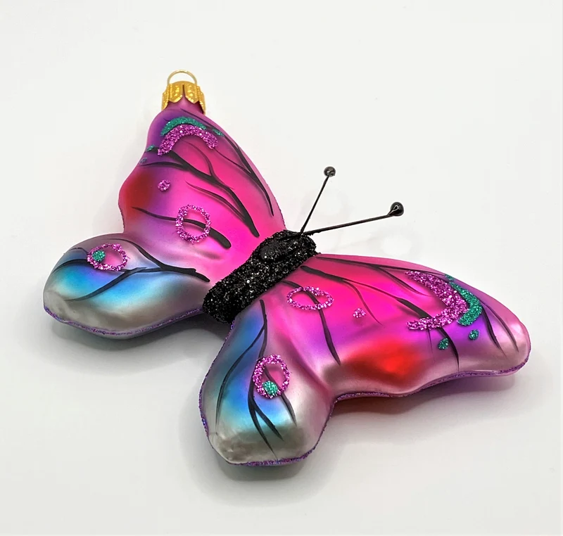 Schmetterling pink blau