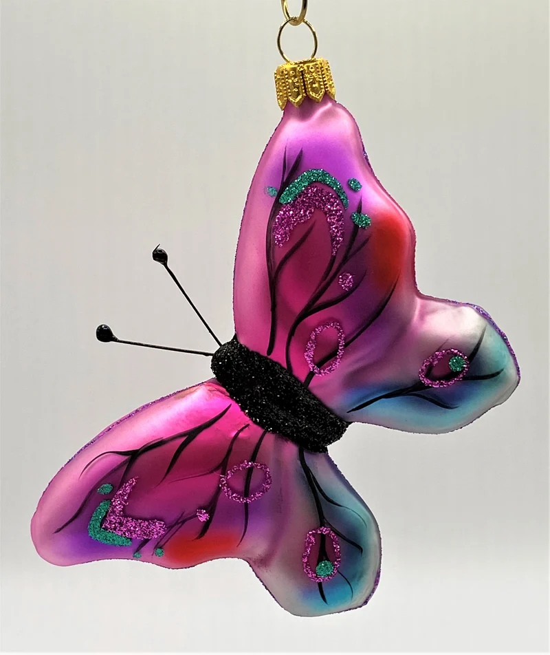 Schmetterling pink blau