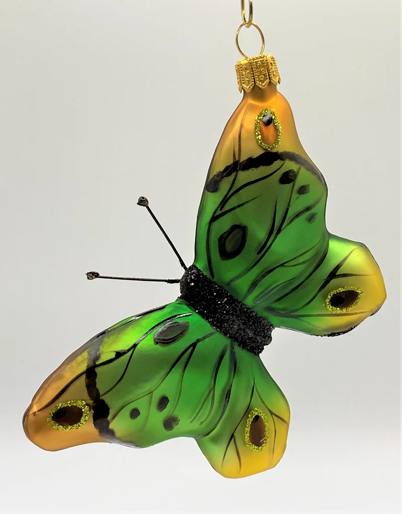 Schmetterling grün bronze