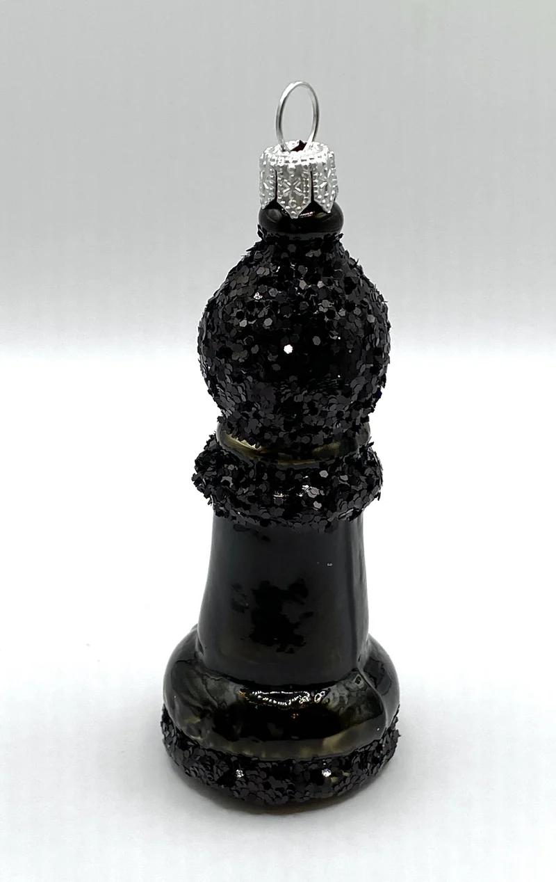 Schachfigur Läufer schwarz