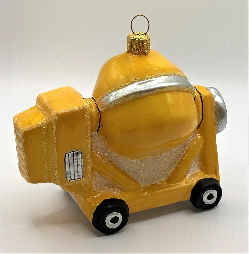 Gelber Betonmischer