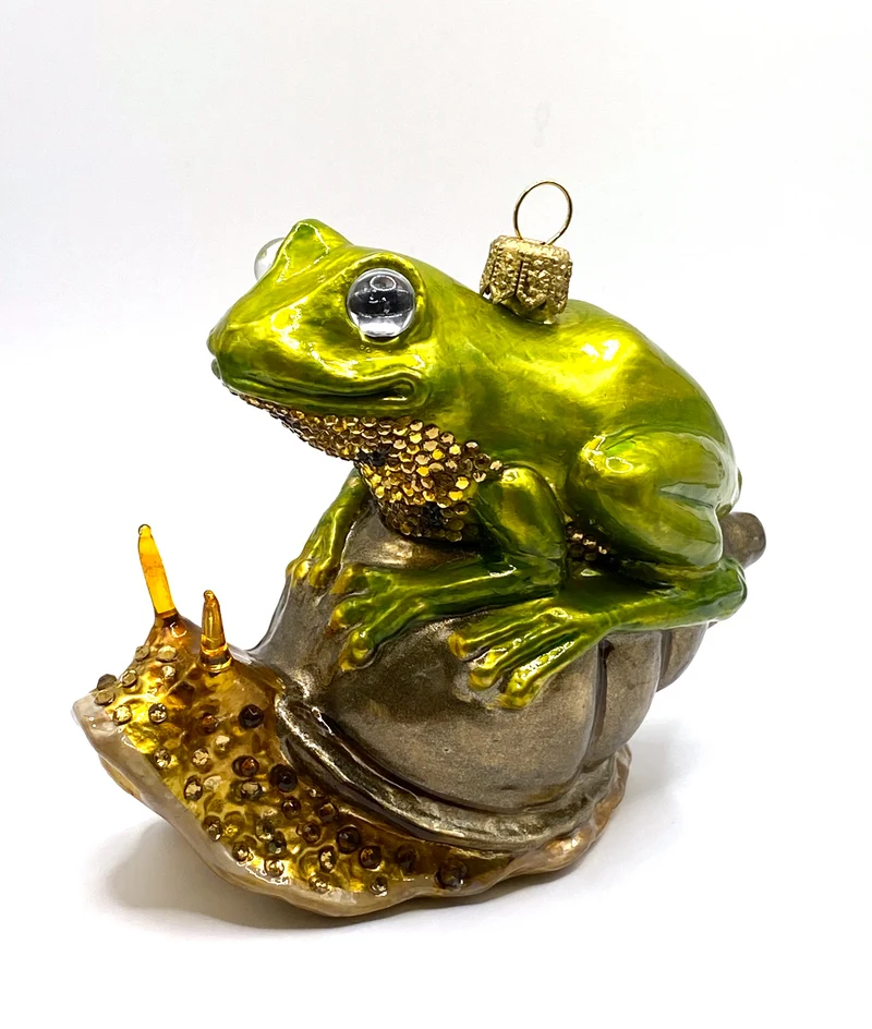 Frosch sitzt auf der Schnecke, AtlasArt