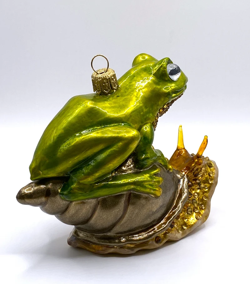 Frosch sitzt auf der Schnecke, AtlasArt