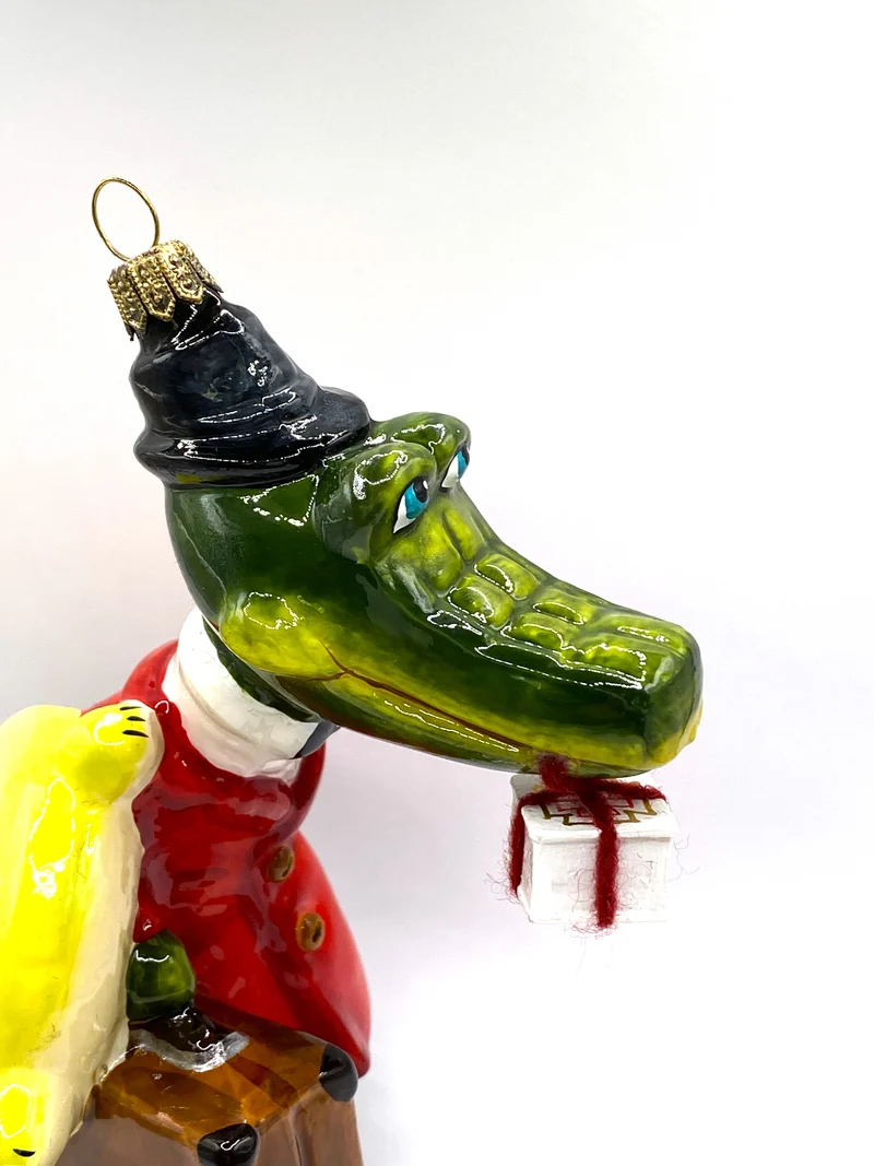 Krokodil Gema rennt auf den Zug, AtlasArt