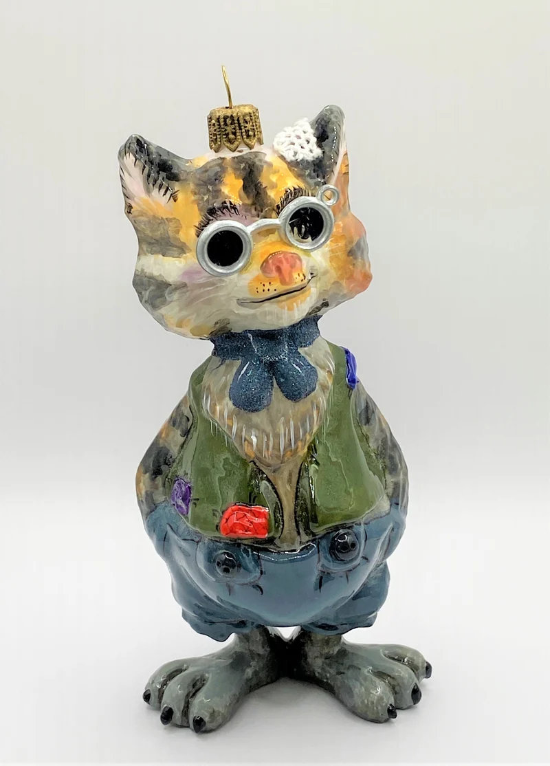 Lustige Tigerkatze mit Brille, AtlasArt