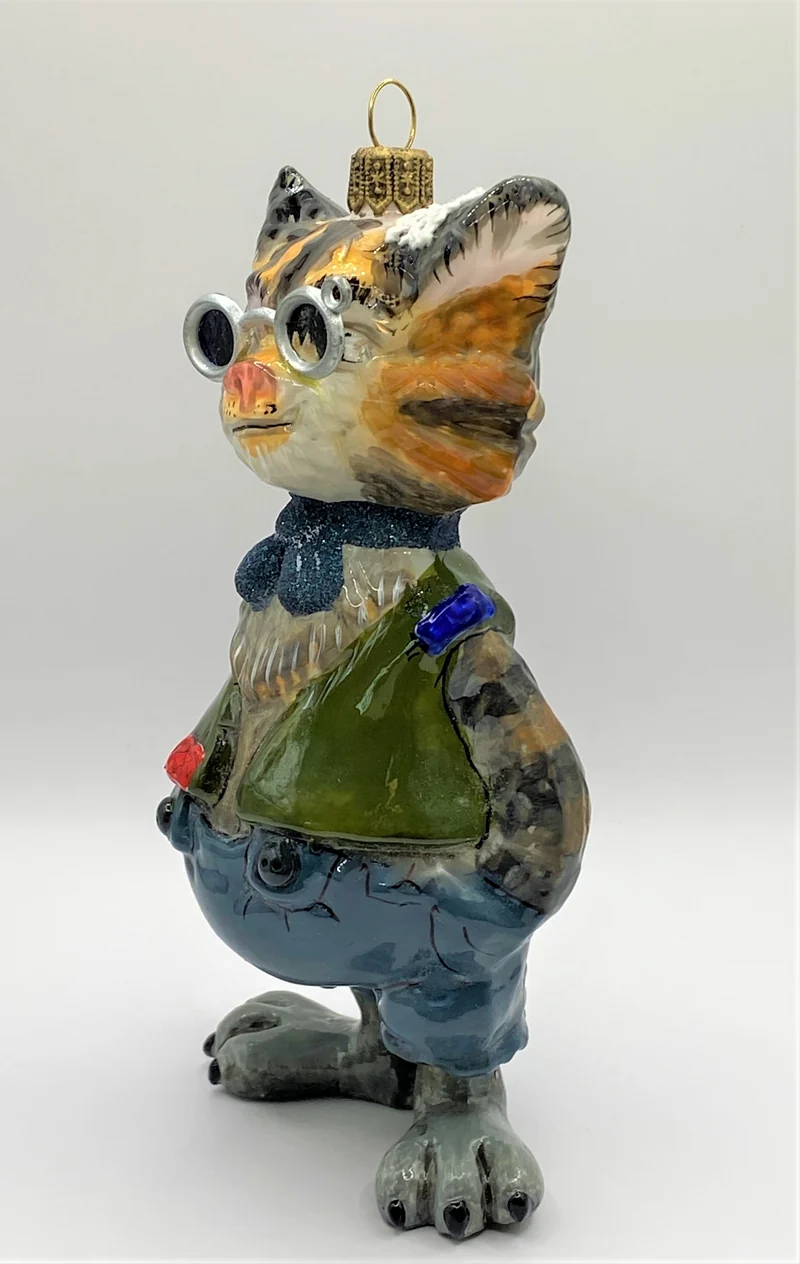 Lustige Tigerkatze mit Brille, AtlasArt