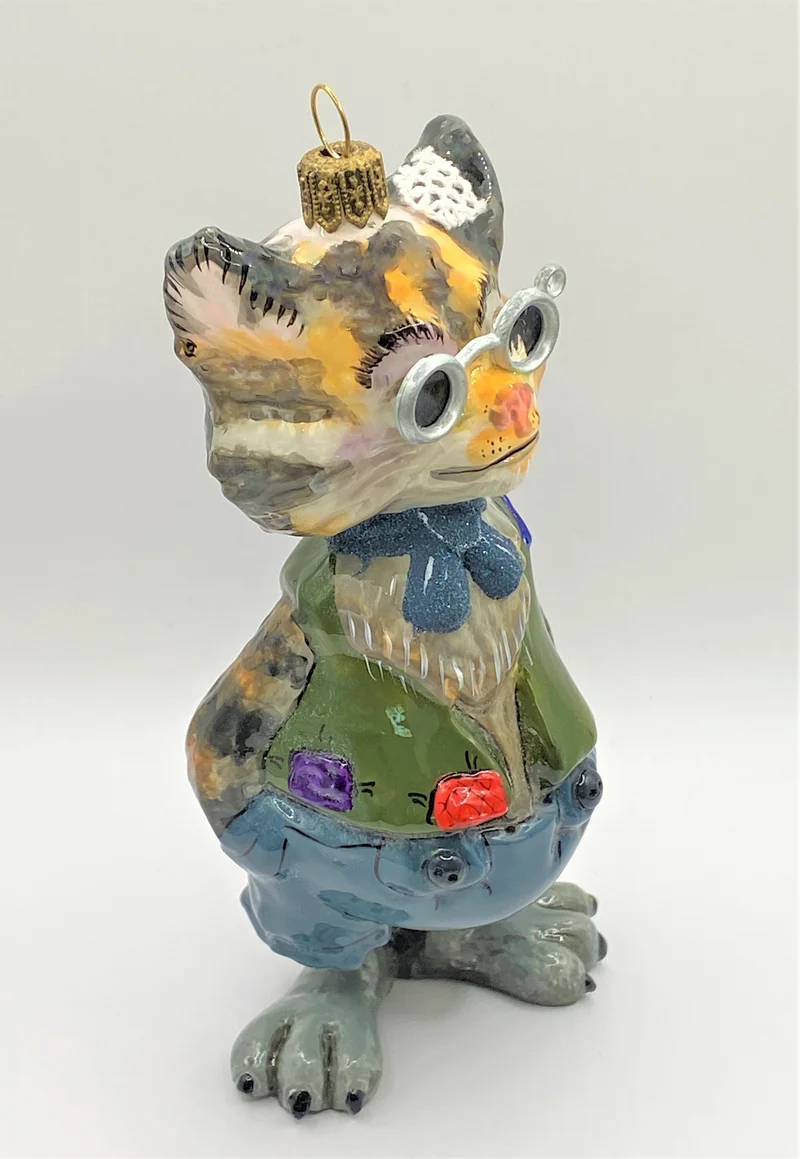 Lustige Tigerkatze mit Brille, AtlasArt