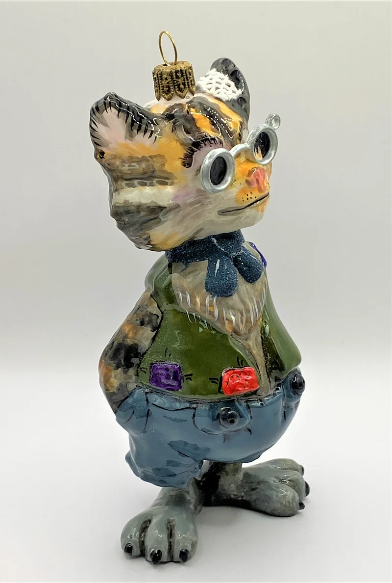 Lustige Tigerkatze mit Brille, AtlasArt