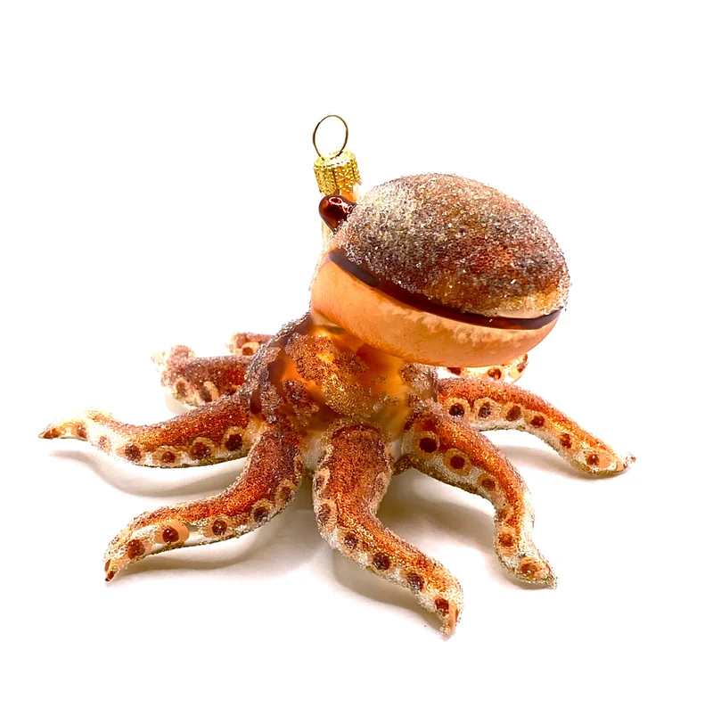Grosser brauner getupfter Tintenfisch