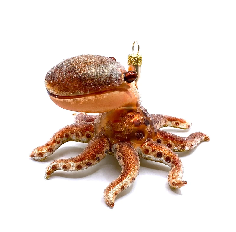 Grosser brauner getupfter Tintenfisch