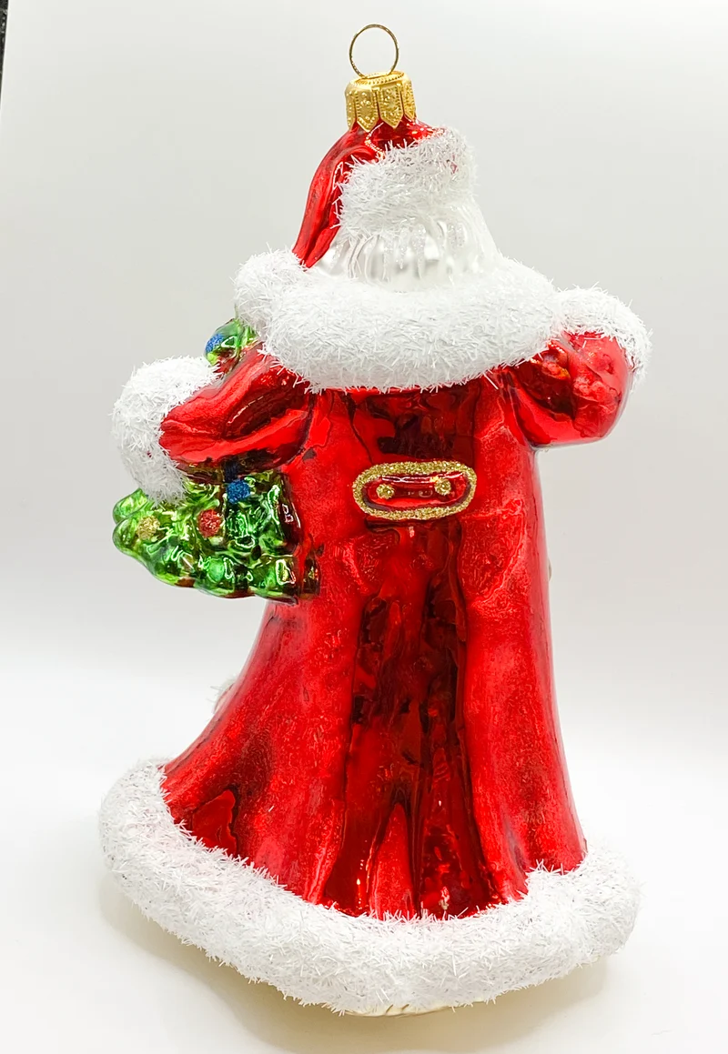 Der Weihnachtsmann bimmelt mit dem Glöckchen