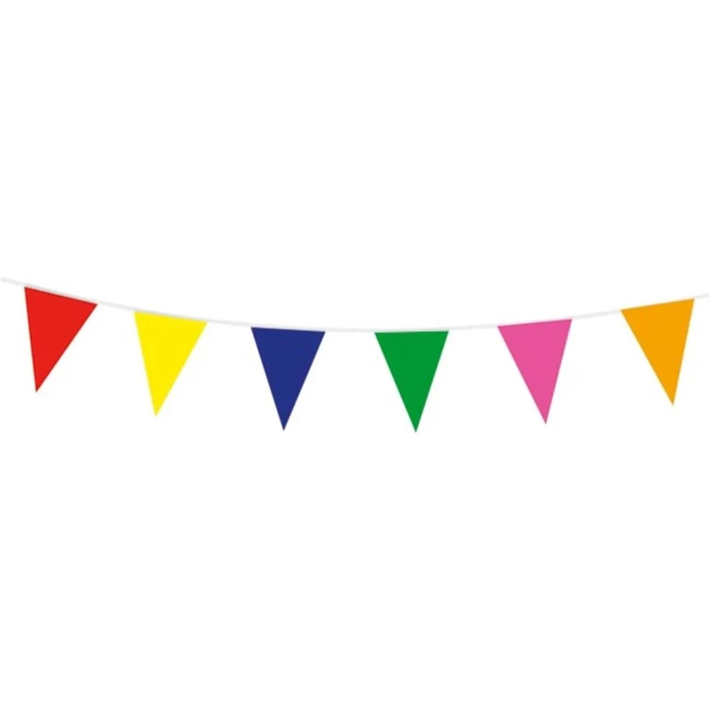Farbige Girlande aus Kunststoff, doppelseitig, 10 m