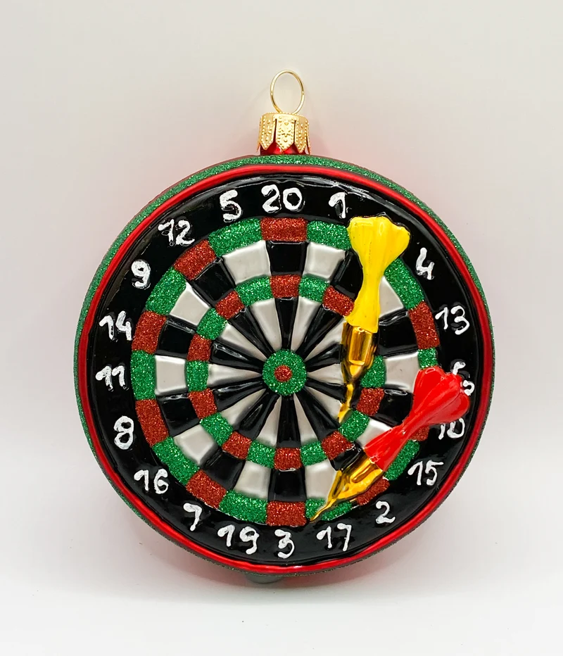 Dartscheibe mit zwei Darts-Pfeilen