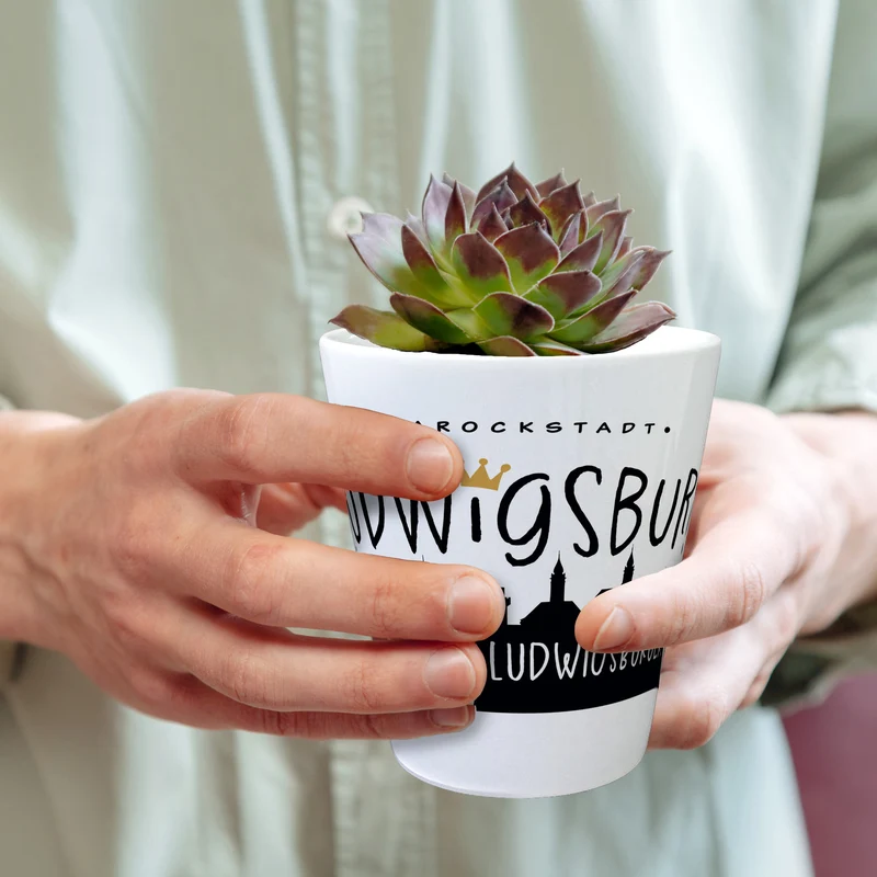 Ludwigsburg Skyline Blumentopf - Bin ein Ludwigsburger