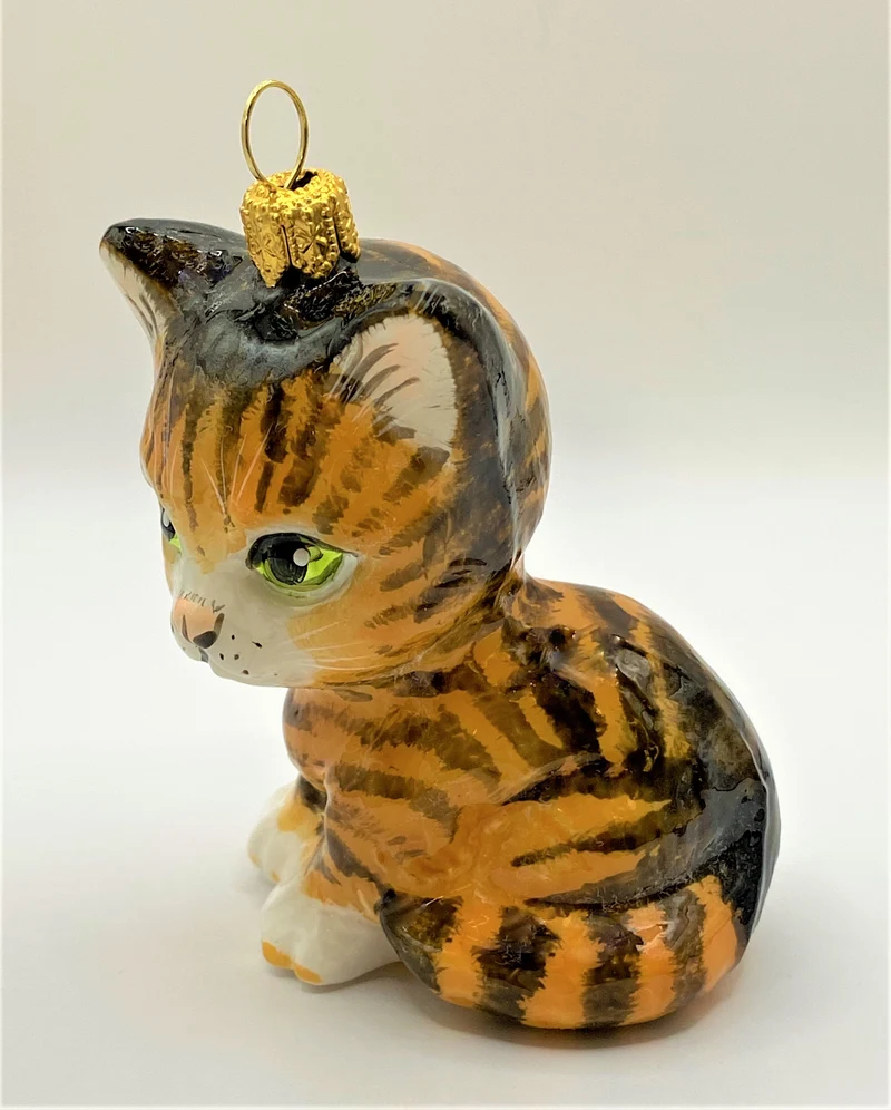 Rotes Tiger- Kätzchen mit grünen Augen, KOMOZJA MOSTOWSKI
