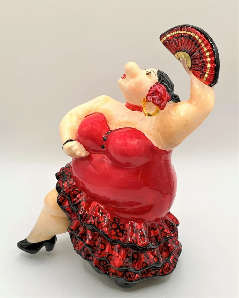 Dralle Flamenco-Tänzerin, Karikatur, MOSTOWSKI KOMOZJA