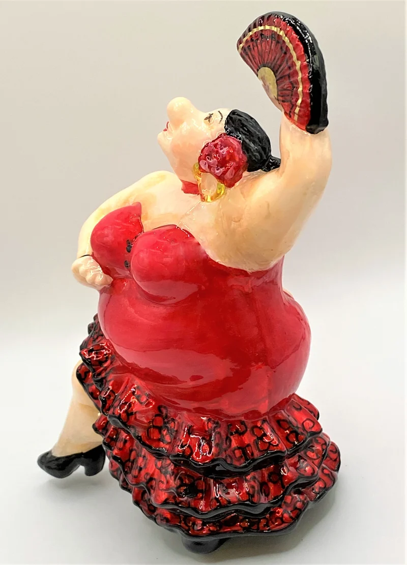 Dralle Flamenco-Tänzerin, Karikatur, MOSTOWSKI KOMOZJA