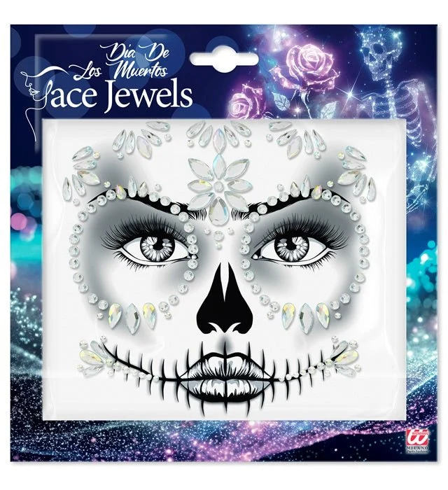Gesichtsdekoration Day Of The Dead Diamant