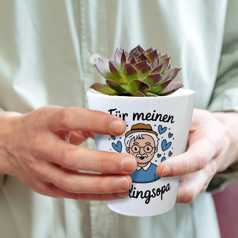 Für meinen Lieblingsopa Blumentopf
