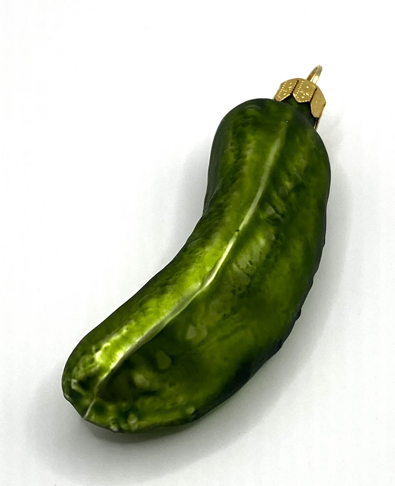 Olivgrüne Weihnachts-Gurke